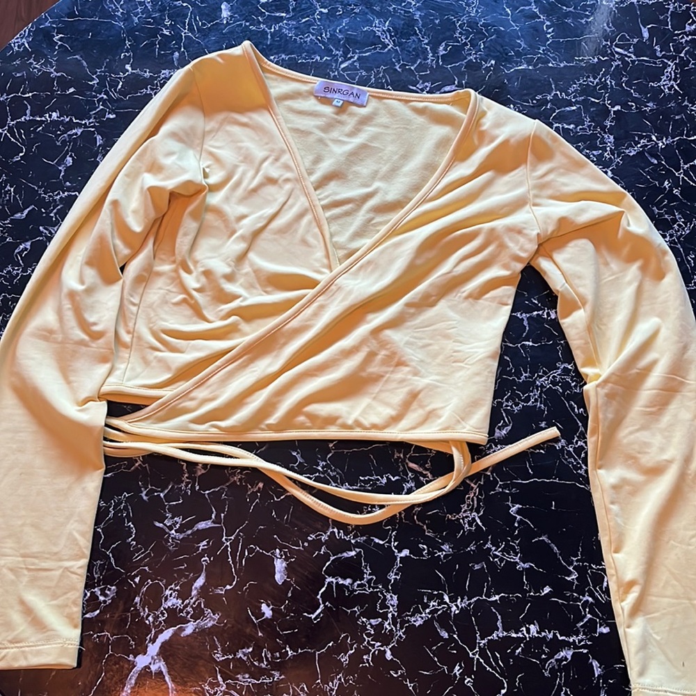 Cute wrap around crop top